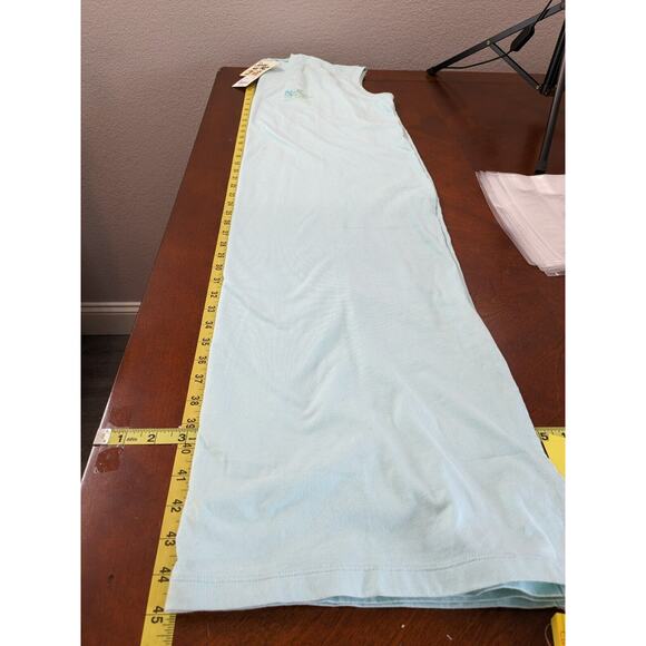 Disney Mickey Aloha Tank Dress M Green Midi Sleeveless Graphics‎ Skateboard Crew - Picture 11 of 13